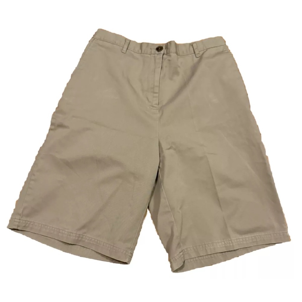Lands' End Women's Khaki Tan Shorts - Size 8 - 10" Inseam